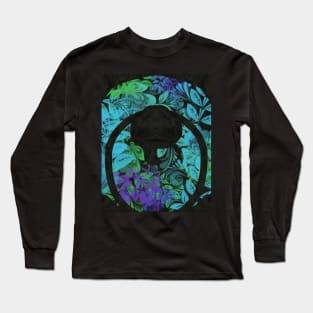 Blue and natural Long Sleeve T-Shirt